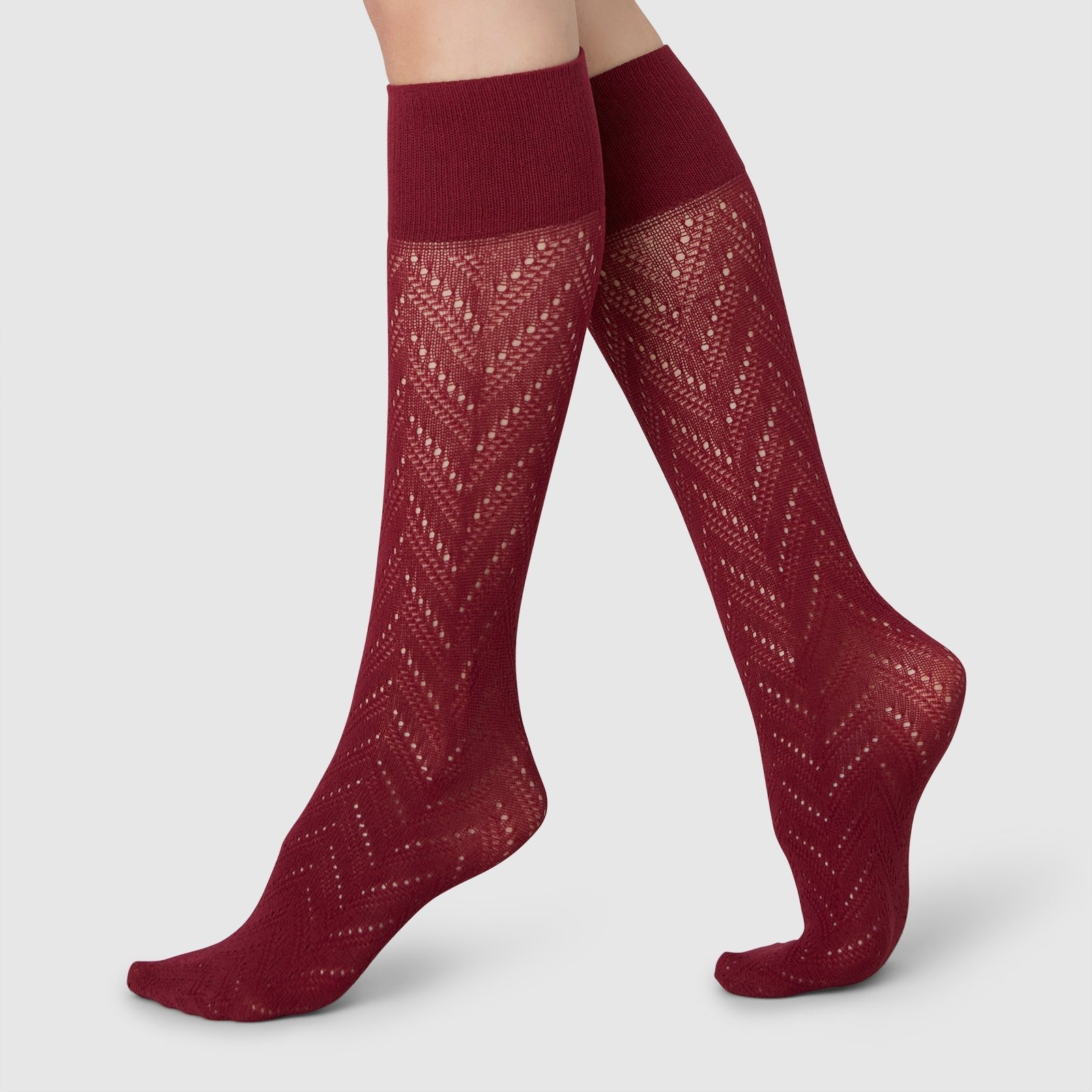 Ina Pointelle Knee-Highs