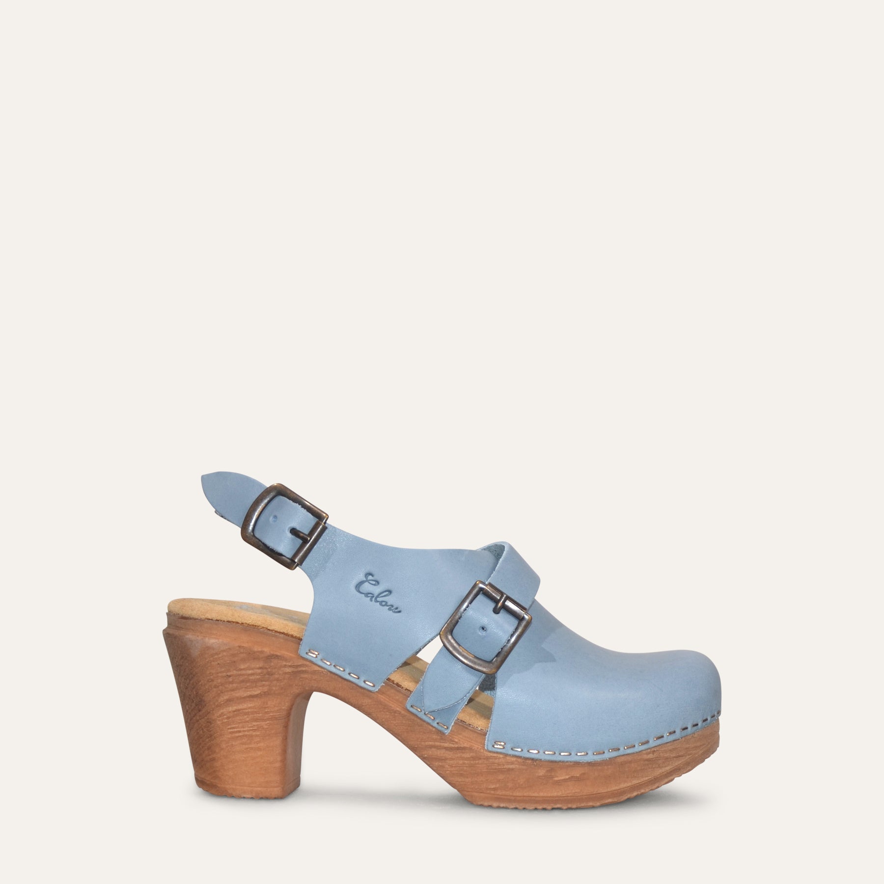 Astrid Slingback Clog Blue | Calou