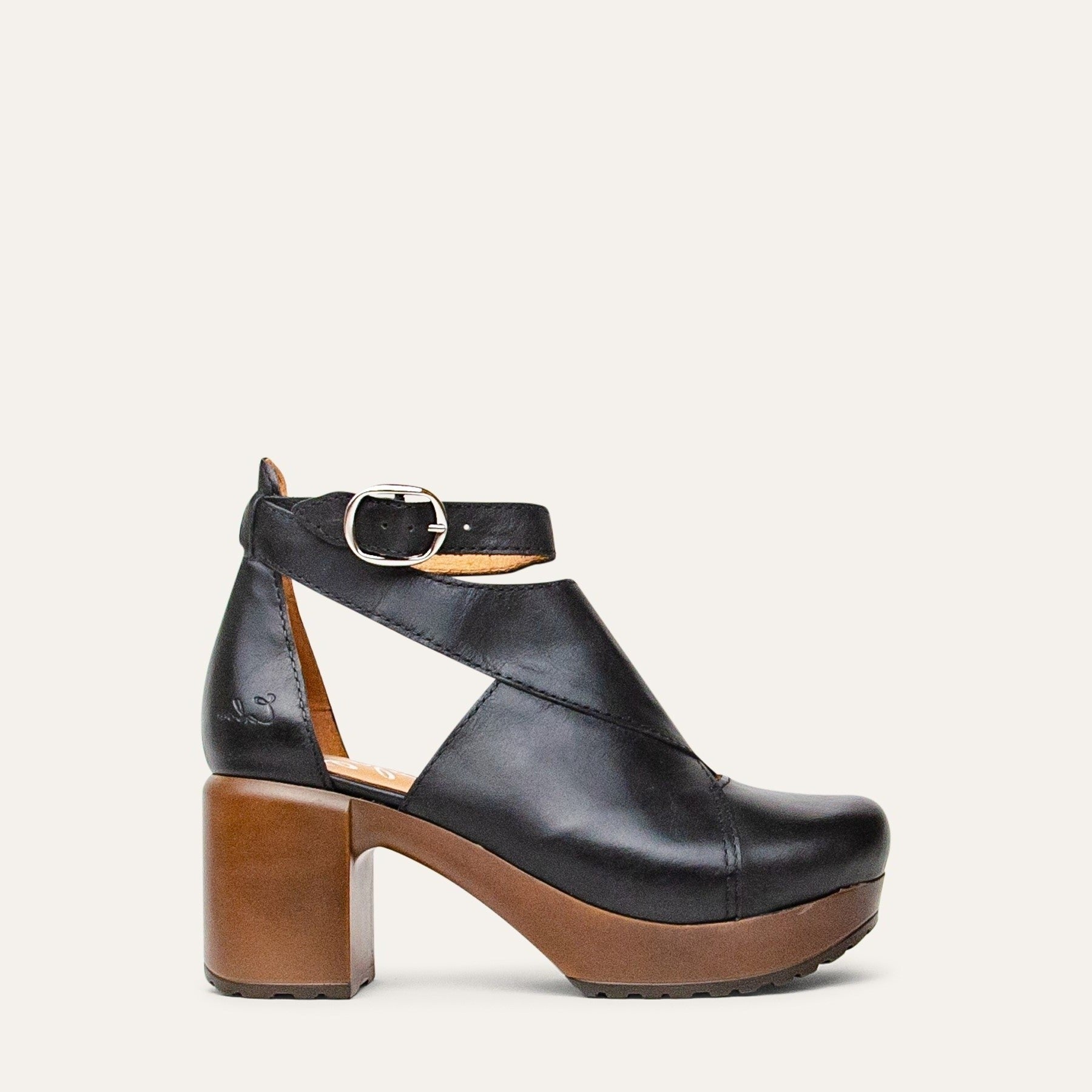 Bea black leather shoe Calou Stockholm