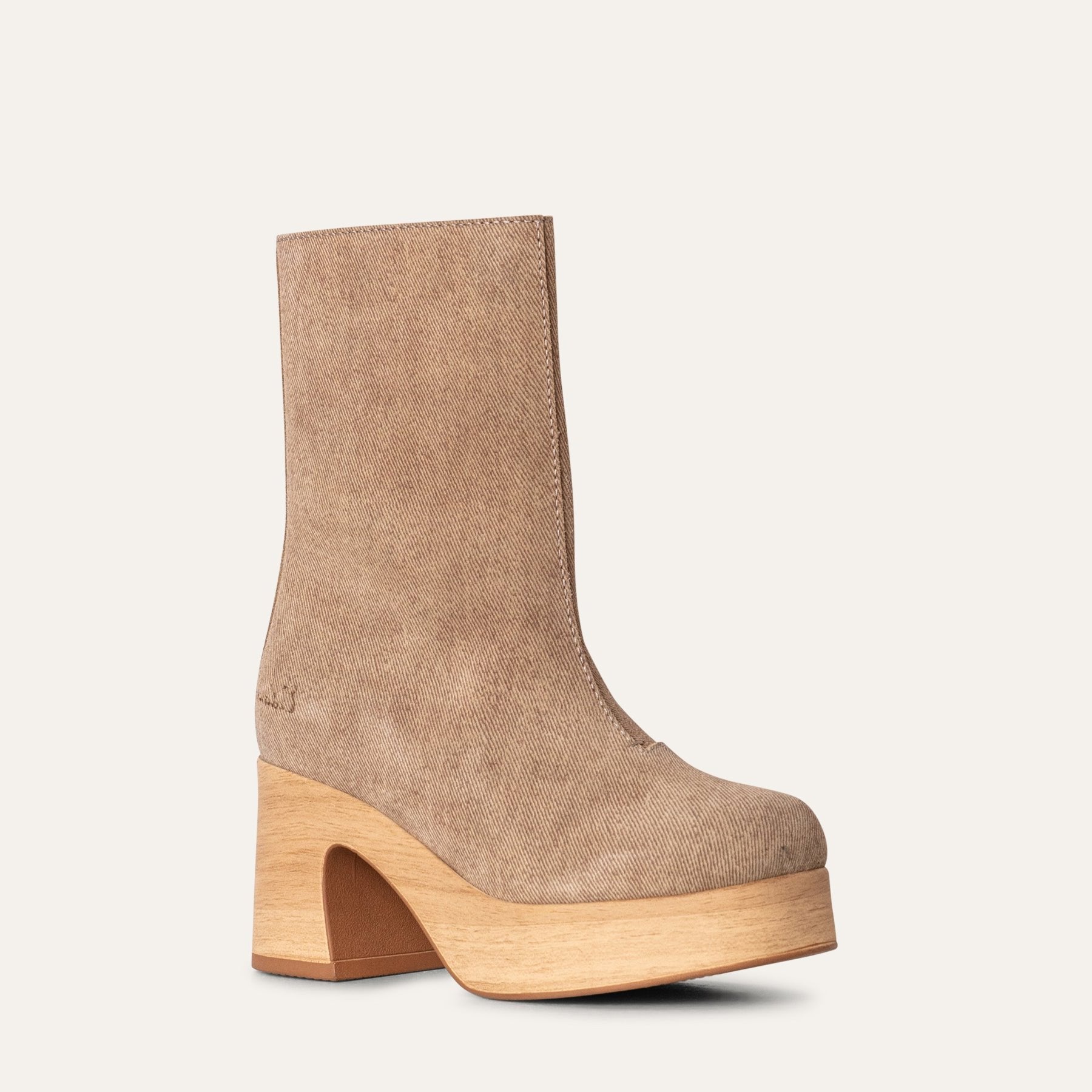 Bobbie beige suede clog boot Calou