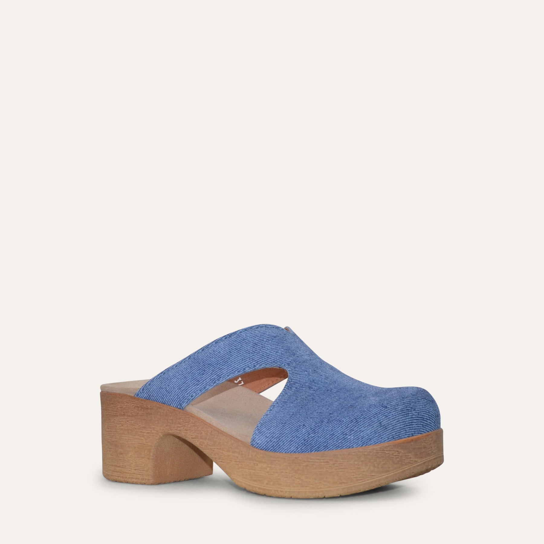 Eivor Denim blue clog Calou Stockholm