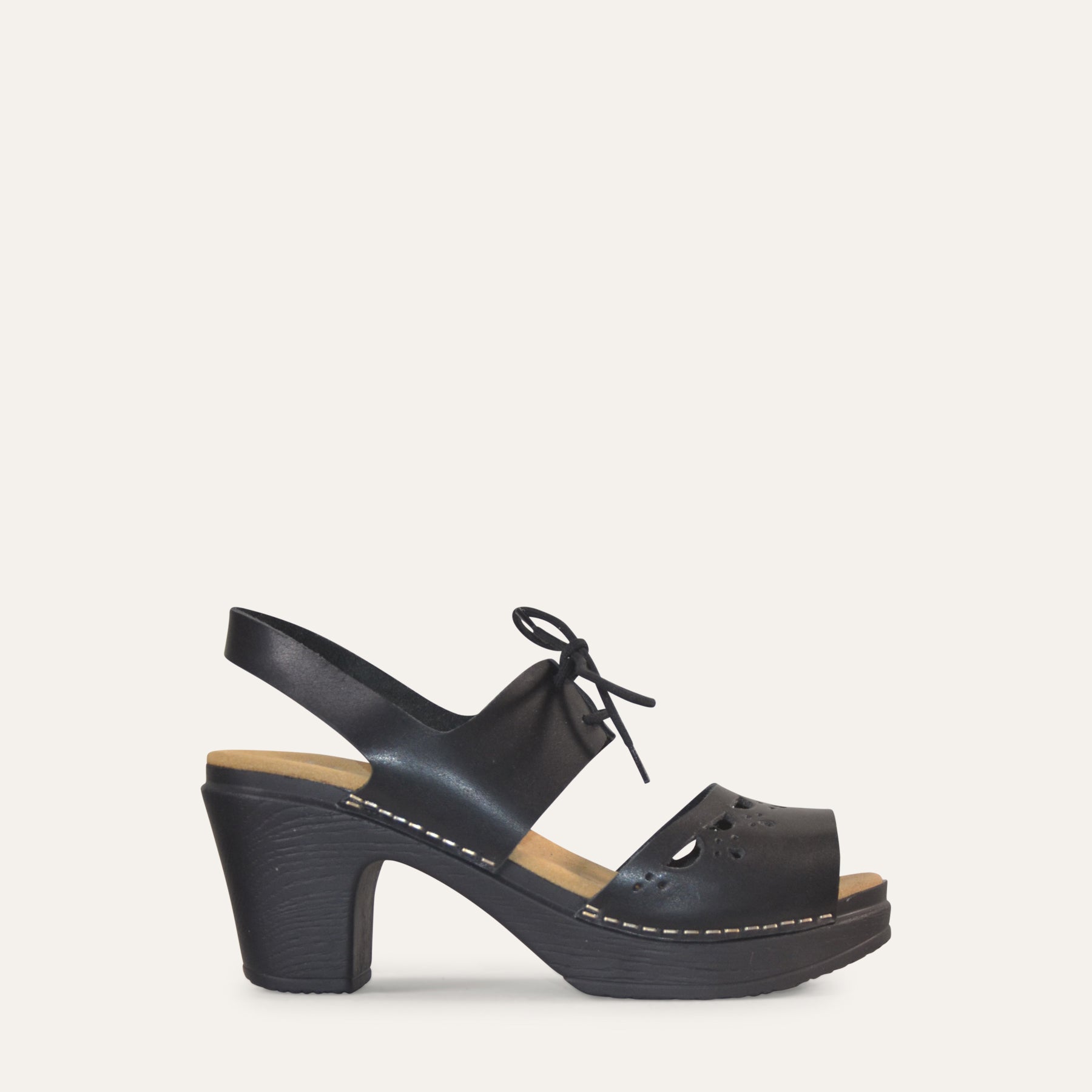 Notty black clog MaryJane, Calou Stockholm