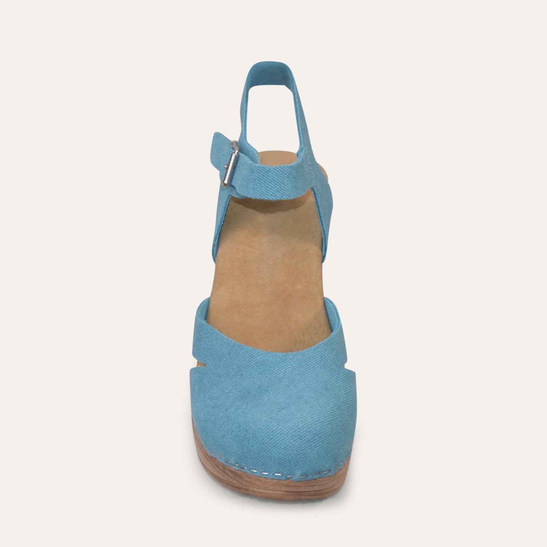 Penny turquoise clog sandal Calou Stockholm